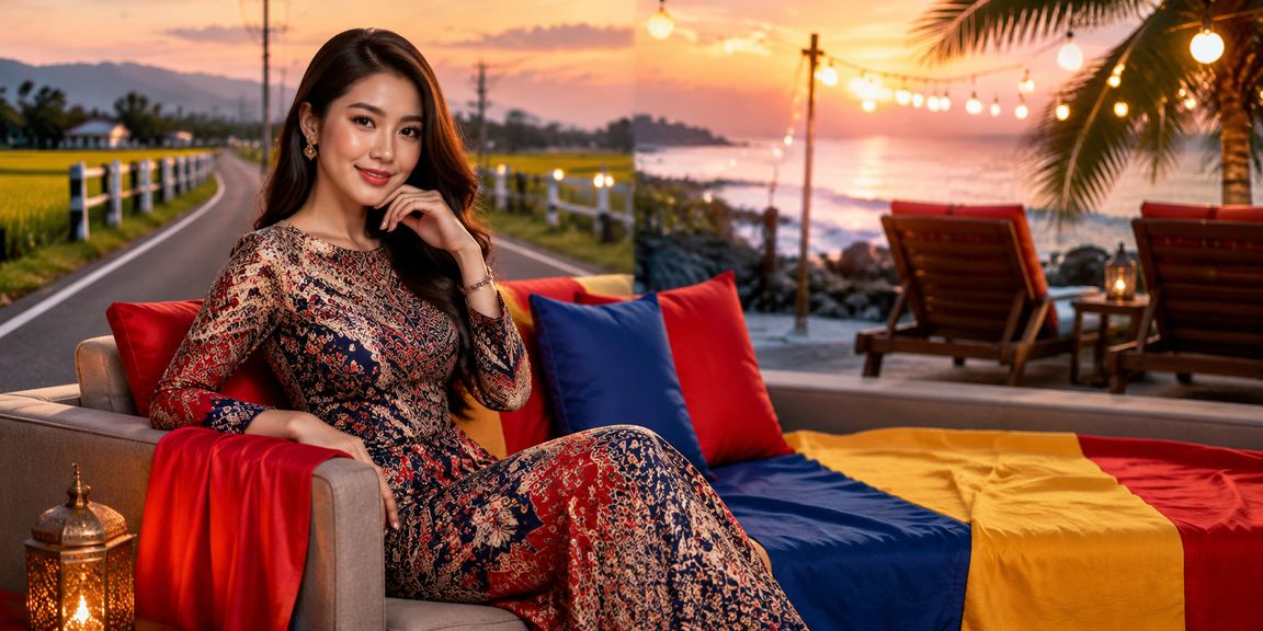 Suasana hiburan kasino Malaysia bergaya batik